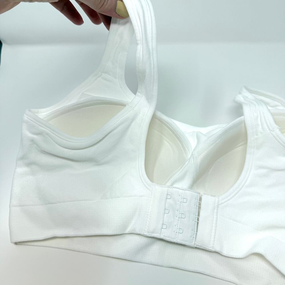 Shapermint Truekind Daily Comfort Wireless Shaper Bra In White Size Large New - Picture 6 of 9